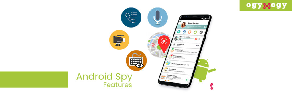 Funzionalità dell'app spia Android OgyMogy