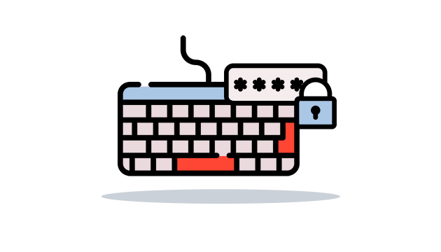 MAC de teclado de contraseña